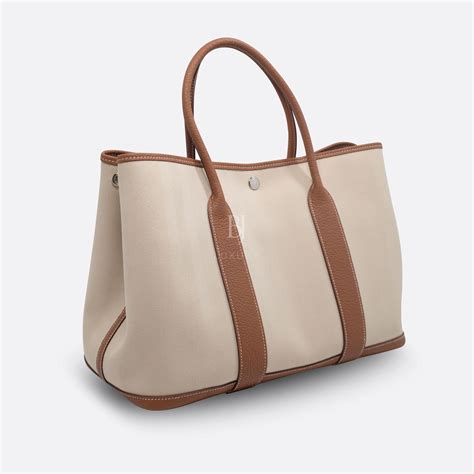 hermes canvas garden party bag|hermes garden party bag organizer.